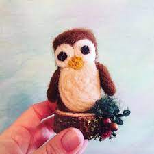 Image for event: ONLINE Adult Craft: Needle-Felted Owl